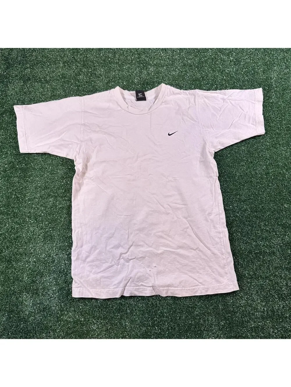Retro Y2K Nike basic white cotton short sleeve shirt shirt small grunge